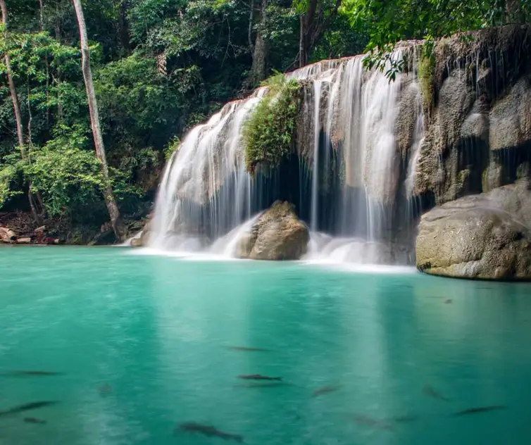 Erawan Waterfalls Kanchanaburi Weekend Trip from Bangkok