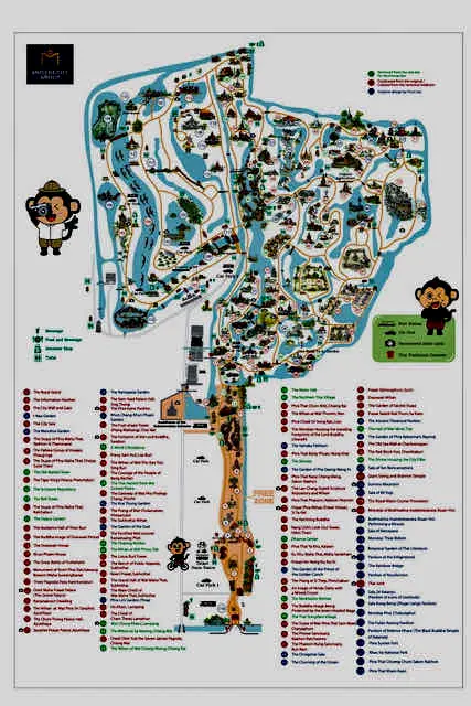 Ancient Siam Map Best One Day Itinerary in Bangkok