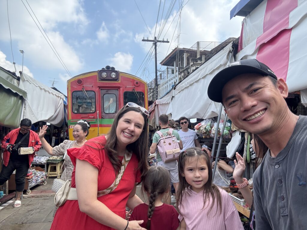 Train Railway Market in Thailand for Best Things to Do in Bangkok with Kids